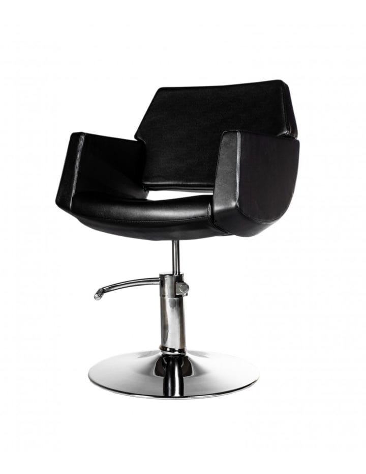 Hairdresser customer chair Colorado, black