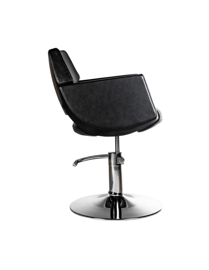 Hairdresser customer chair Colorado, black - Image 3