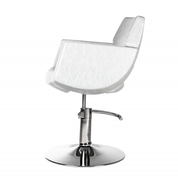 Hairdresser customer chair Colorado, silver - Image 2