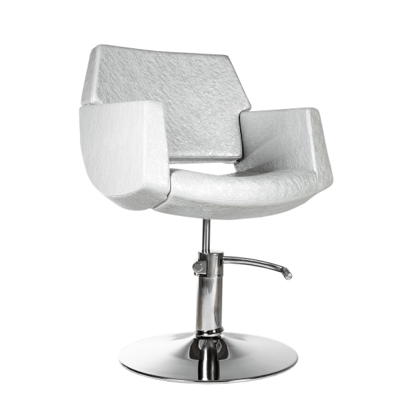 Hairdresser customer chair Colorado, silver