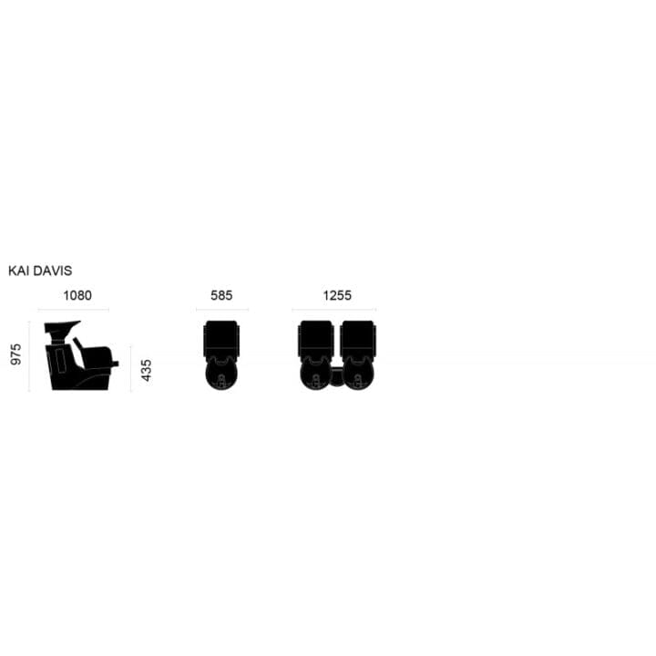 Takumi Kai Davis wash unit with white basin - Image 2