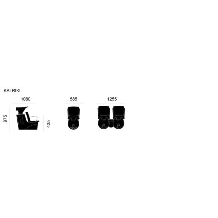 Takumi Kai Riki wash unit with black basin - Image 2